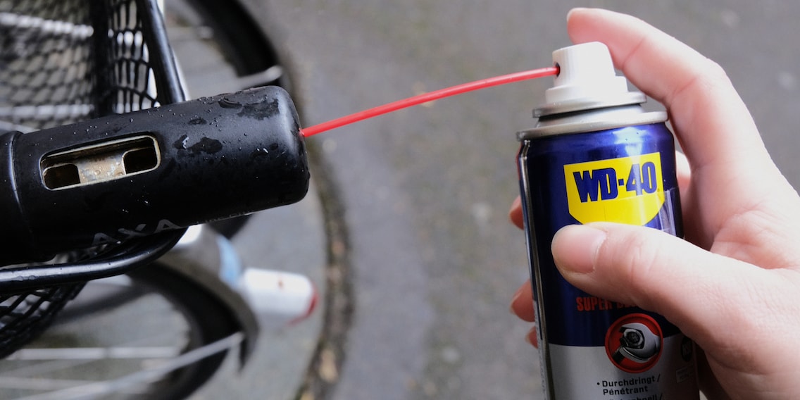 Rusted bike lock sales